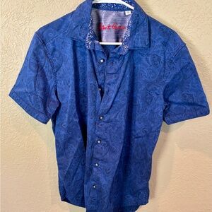 Robert Graham Vibrant Blue Paisley Shirt